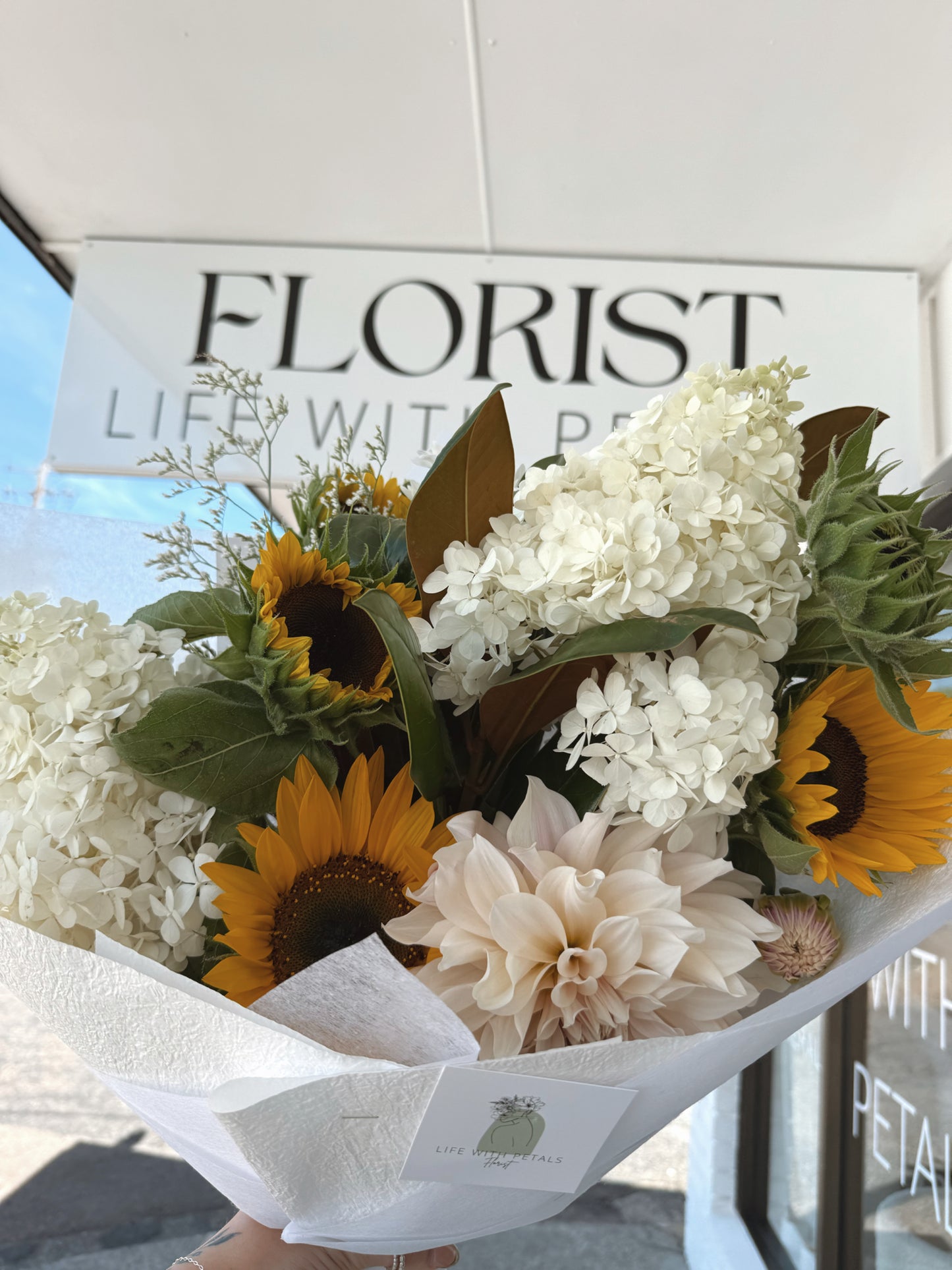 Thinking of you bunch with vase