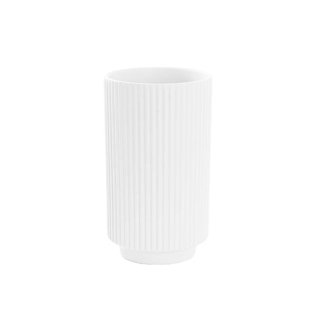 Ceramic Mykonos Muse Vase Matte White