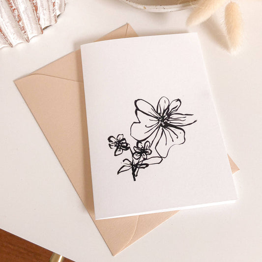 Anemone Greeting Card